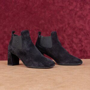 Pedro Garcia Women Nenet Dress Fashion Black Suede Chelsea Boots 10-10.5 EUR41